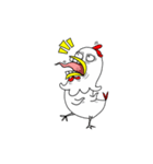 crazy Chicken hahaha（個別スタンプ：3）