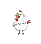 crazy Chicken hahaha（個別スタンプ：7）