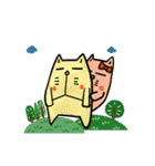happy life of mao＆mimi（個別スタンプ：1）