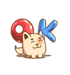 Round Doggo Emojicons（個別スタンプ：15）