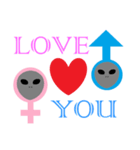 LOVE Alien LOVE（個別スタンプ：1）