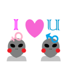 LOVE Alien LOVE（個別スタンプ：7）