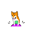 柴犬とキツネ（個別スタンプ：14）