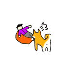 柴犬とキツネ（個別スタンプ：19）