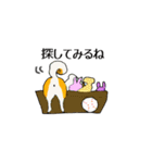 柴犬とキツネ（個別スタンプ：37）