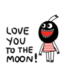 Lovely Happy Funny Monster（個別スタンプ：37）