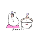 しゃくれうさぎくんとしょくぱんつ（個別スタンプ：40）