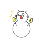 雪だるまの猫 名は、こたつ（個別スタンプ：9）