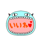 ファニモン3 口の中に……（個別スタンプ：7）