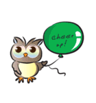 owl＆balloons（個別スタンプ：10）