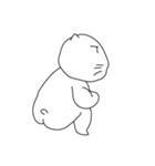 二重あごの赤ちゃんネコ（個別スタンプ：8）