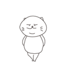二重あごの赤ちゃんネコ（個別スタンプ：19）