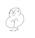 二重あごの赤ちゃんネコ（個別スタンプ：23）