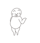 二重あごの赤ちゃんネコ（個別スタンプ：39）
