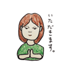 欲張りさきちゃん（個別スタンプ：37）