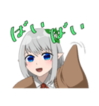 宝石の瞳を持つ女の子（個別スタンプ：2）