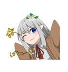宝石の瞳を持つ女の子（個別スタンプ：4）