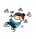 Rough outline girl（個別スタンプ：16）