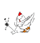 Funny Rooster（個別スタンプ：7）