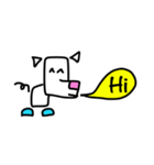 Right angle dog (Mah Moom Chak)（個別スタンプ：1）