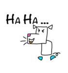 Right angle dog (Mah Moom Chak)（個別スタンプ：5）