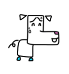Right angle dog (Mah Moom Chak)（個別スタンプ：6）