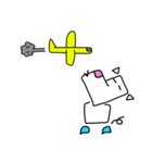 Right angle dog (Mah Moom Chak)（個別スタンプ：7）