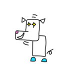 Right angle dog (Mah Moom Chak)（個別スタンプ：19）