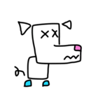Right angle dog (Mah Moom Chak)（個別スタンプ：21）