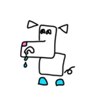 Right angle dog (Mah Moom Chak)（個別スタンプ：22）