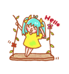 Lime ＆ Blueberry Lovers' Sweet Moment（個別スタンプ：9）
