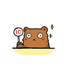 働くクマモク（個別スタンプ：1）