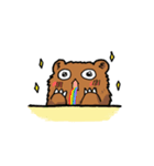 働くクマモク（個別スタンプ：2）