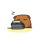 働くクマモク（個別スタンプ：8）