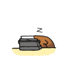 働くクマモク（個別スタンプ：9）