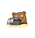 働くクマモク（個別スタンプ：10）