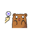 働くクマモク（個別スタンプ：12）