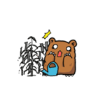 働くクマモク（個別スタンプ：16）
