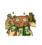 働くクマモク（個別スタンプ：18）