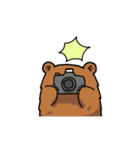 働くクマモク（個別スタンプ：21）
