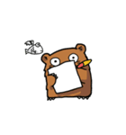 働くクマモク（個別スタンプ：23）