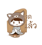 Girl Cat ＆ Boy Dog（個別スタンプ：11）