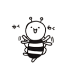 白黒ハチのBEE（個別スタンプ：7）