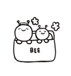 白黒ハチのBEE（個別スタンプ：22）