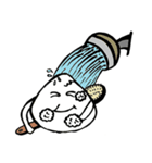 Face-crooked sesame buns（個別スタンプ：6）