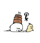 Face-crooked sesame buns（個別スタンプ：35）