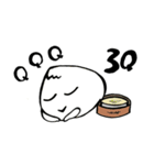 Face-crooked sesame buns（個別スタンプ：37）