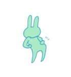 みどりいろのうさぎ（個別スタンプ：1）