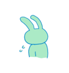 みどりいろのうさぎ（個別スタンプ：2）