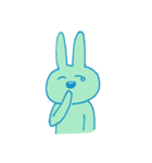みどりいろのうさぎ（個別スタンプ：8）